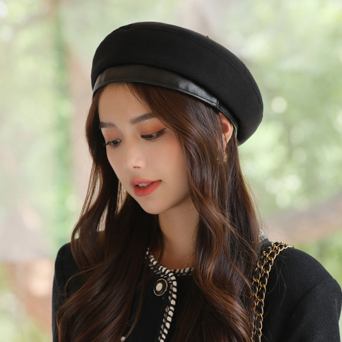 [hat hidden] beret women‘s autumn fashion painter cap show face small temperament beret breathable hat