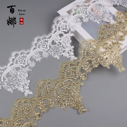 Baina Bone Home Textile Bedding Embroidery Lace Clothing Accessories Lace Women‘s Handmade Accessories Spot Wholesale 