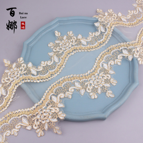 bai na polyester light lace lolita cuff accessories lace embroidery computer embroidery spot home textile lace accessories