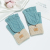 Winter Thermal Extra Thick with Fleece Twisted Alpaca Fleece/Fiber Couple Half Finger Flip Knitted Gloves