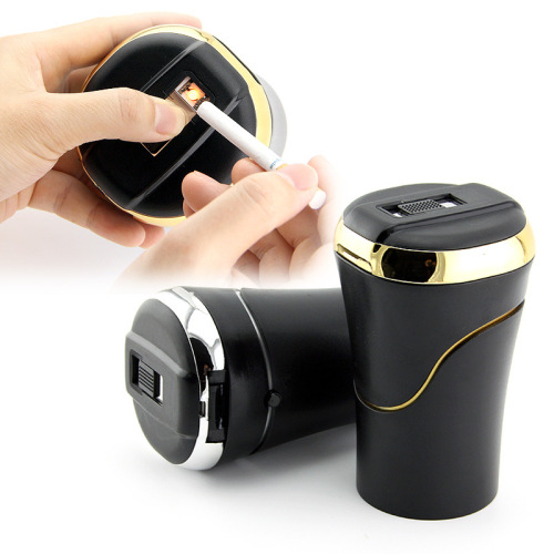Car Flash N09c Car Ashtray Cigarette Lighter with Light and Lid Creative Car Interior Car Special Car Supplies