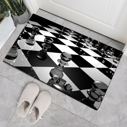 nordic style modern home science fiction art floor mat doorway entrance kitchen bathroom bedroom non-slip absorbent floor mat