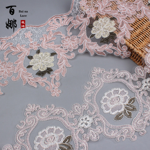 Baina Spot Lace Car Bone Lace Home Textile Bedding Lace Tablecloth Skirt Clothing Embroidery Decorative Accessories