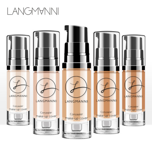 langmanni cross-border makeup foundation concealer brightening skin color waterproof non-makeup bb cream