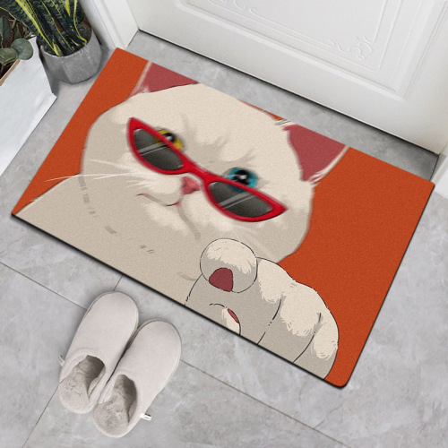 nordic style cartoon anime home ground mat door mat kitchen bathroom living room non-slip absorbent floor mat carpet