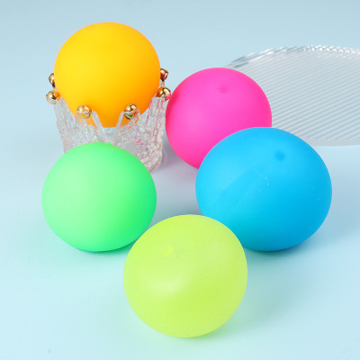 Cross-Border TPR Soft Rubber Squeezing Toy Stress Ball New Exotic Decompression Vent Ball Color Flour Ball Toy Wholesale