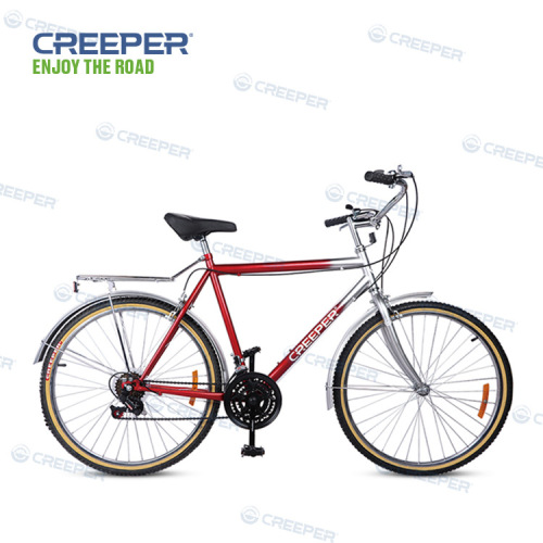 creeper factory direct retro adult mountain bike 26# double disc brake variable speed bicycle commuter bicycle