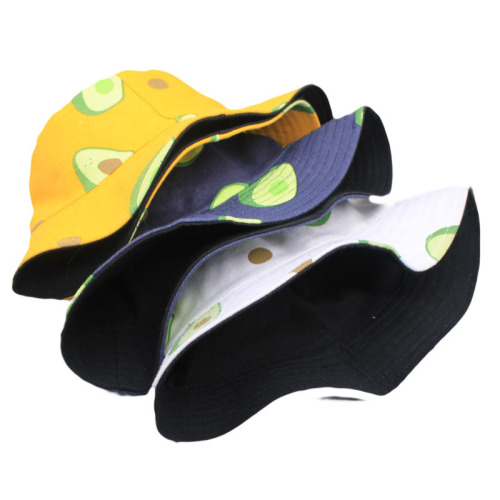 New Fresh Bucket Hat Women‘s Summer All-Matching Korean-Style Fashionable Fruit Sun Hat Bucket Hat Cute Sister Hat