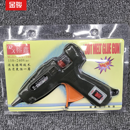 High Quality Rongxin Hot Melt Glue Gun 20w-45w with 7mm Fine Glue Stick Glue Gun 