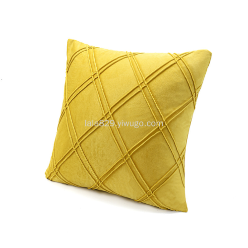 Nordic Solid Color Pillow Sofa Pillow Cases Bedside Cushion Cushion Velvet Pillowcase in Stock Wholesale