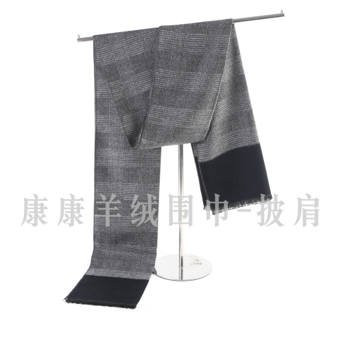 cross-border foreign trade autumn and winter cashmere texture men‘s scarf fashionable all-match knitted warm scarf with various colors