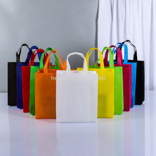 wholesale bnk non-woven tee-dimensional handbag takeaway handbag advertising minated non-woven bag logo can be printed