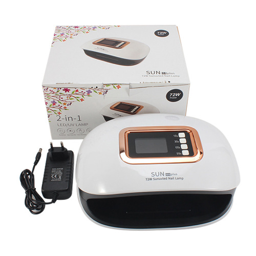 Cross-Border Exclusive for Sun 4H plus Nail Lamp High Power 72W Dual Light Source Led Nail Phototherapy Machine Wholesale