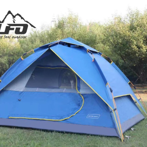 camping outdoor factory direct sales four-person plus-sized automatic uv protection tent. automatic tent