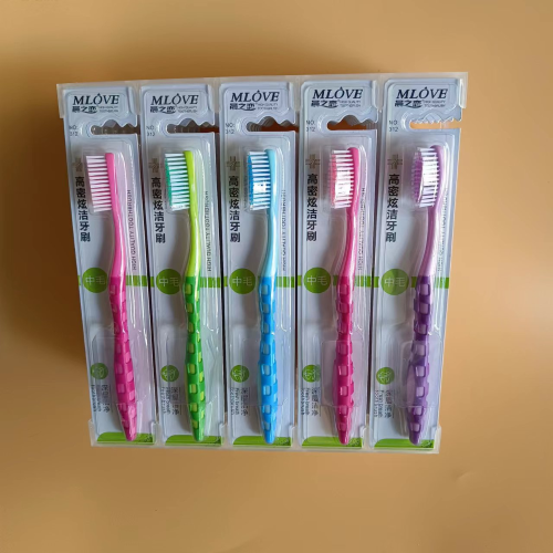 Daily Necessities Toothbrush Wholesale Morning Love 312 Gaomi Dazzling Adult Medium Hair Toothbrush