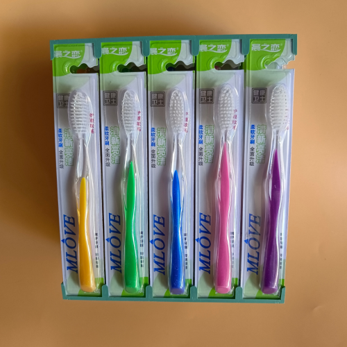 Toothbrush Wholesale Morning Love 1580（30 PCs/Box） Soft-Bristle Toothbrush