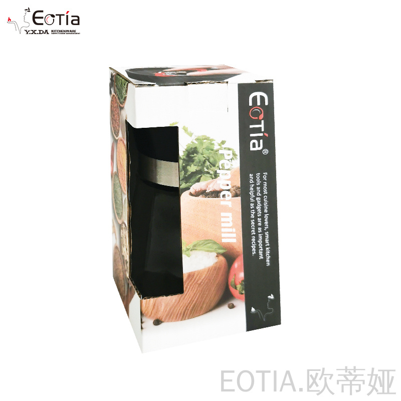 元达厨具eotia欧蒂娅塑盖矮研磨器 玻璃胡椒粉花椒咖啡研磨器详情5