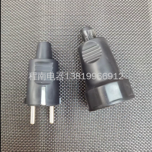 Plug Socket male and Female Plug Rubber Black Plug