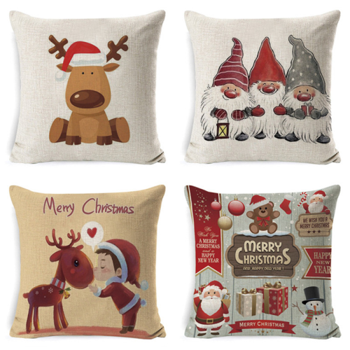 new christmas pillow case car cushion sofa cover cushion cover amazon home fixed pillow