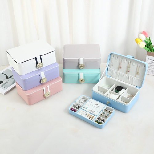 Factory Direct Fashion Jewelry Storage Box small Ring Earrings Necklace Jewelry Box Travel Portable Jewelry Box 
