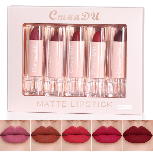 cross-border e-commerce exclusive 15-color lipstick set matte lip gloss set semi-matte moisturizing