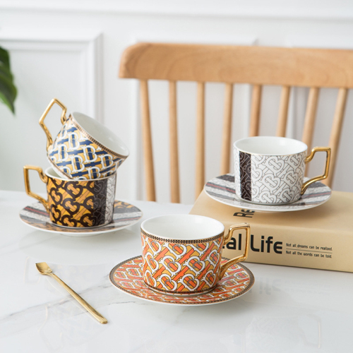 Ceramic Coffee Set British Light Luxury Afternoon Tea Flowering Tea Cup Gift Cup Ceramic Set