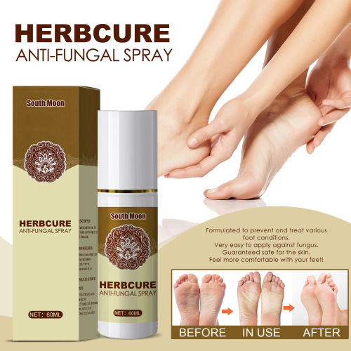 South Moon Herbal Foot Spray Foot Sweat Foot Odor Care Spray Foot Deodorant Dehumidification Spray Spray