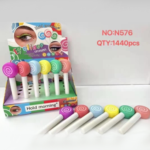 Lollipop Color Liquid Eyeliner Quick-Drying Sweat-Resistant Not Smudge Waterproof and Durable Makeup Wholesale