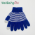 Winter Striped Monochrome Adult Touch Screen Gloves Outdoor Knitted Cold-Proof Warm Gloves for Male and Female Students
