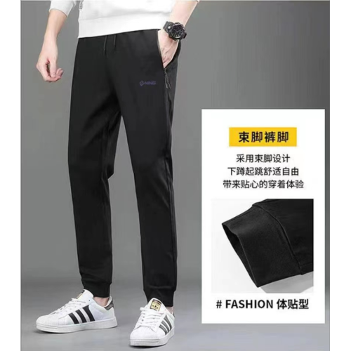 black pants men‘s autumn straight ankle tied casual pants comfortable men‘s pants sports sweatpants men‘s clothing wholesale