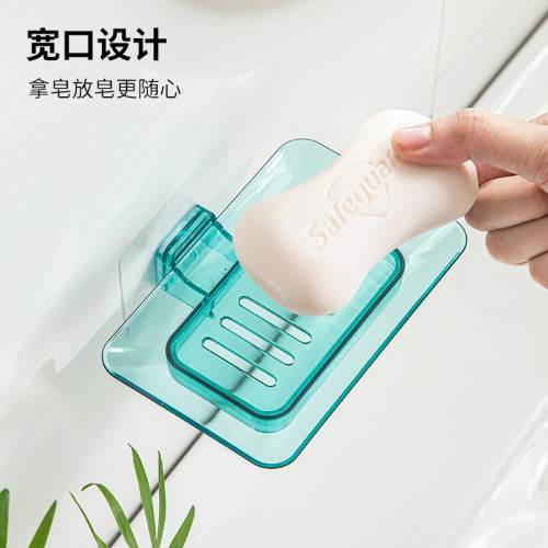 draining punch-free wall-mounted crystal soap box bathroom wall-mounted soap holder draining soap box bathroom soap box