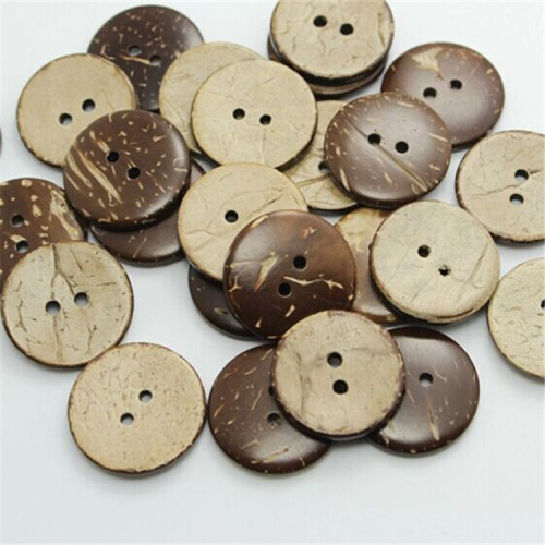 two-eye coconut button coconut shell a- level button various specifications spot cotton and linen clothing quilt cover hand sewing diy button