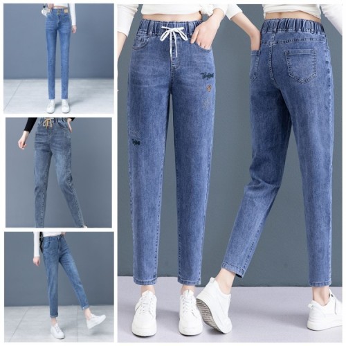 factory tail goods women‘s denim trousers korean students slim stretch pants wear jeans female stall wholesale