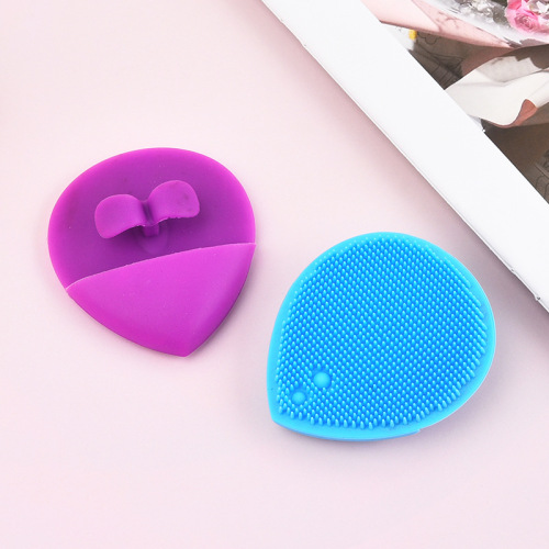 Silicone Baby Brush Leaf Type Facial Cleanser Clean Pores Facial Brush Household Bath Brush