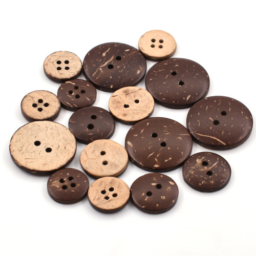 factory direct supply coconut button two eyes four eyes shirt button coconut button coconut shell jewelry diy spot