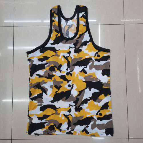 summer men‘s camouflage leisure sports home vest can be worn inside