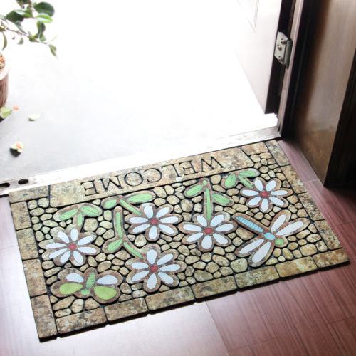 entrance entrance entrance rubber floor mat door mat welcome to door non-slip carpet foyer foot mat