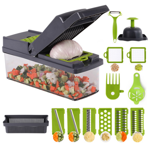 amazon vegetable cutter multi-function vegetable cutter free hands salad artifact vegetable cutter dicer cutting portable