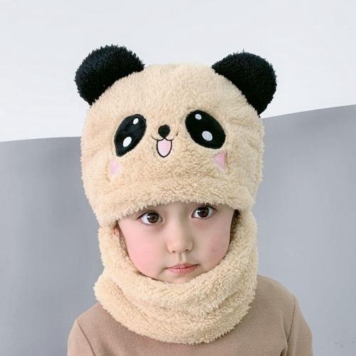 Children‘s Hat Girls Boys Autumn Winter Hat Scarf Integrated Cute Thickening Keep Baby Warm Cover Face Earmuffs Hat