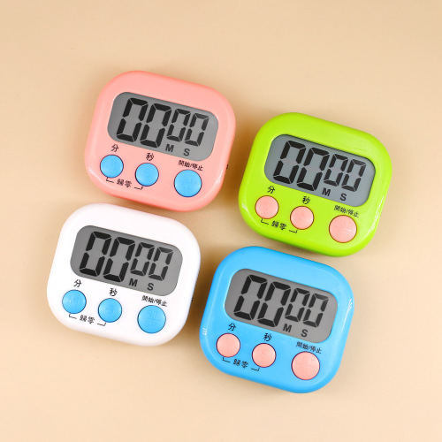 Timer Chinese and English Multi-Function Timer for Cooking Soup in the Kitchen Baking Timer Learning Management Electronic Alarm Clock