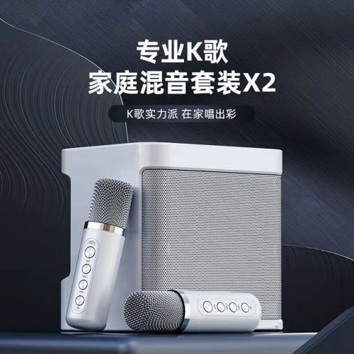 S-203 Hot Sale Karaoke Set Karaoke Audio Wireless Bluetooth Dual Microphone Speaker Microphone All-in-One Machine 