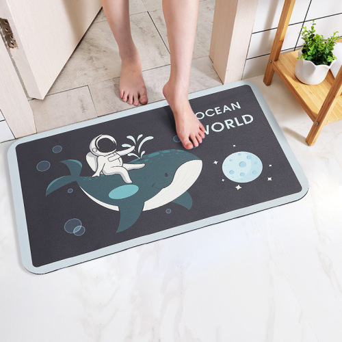 daifa diatom ooze floor mat bathroom non-slip cushion bathroom rectangular cartoon hydrophilic pad household kitchen