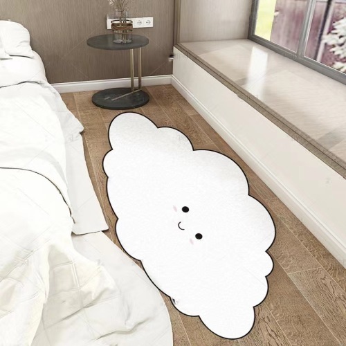 Cream Cloud Carpet Bedroom Bedside Cushions Home Bathroom Bathroom Entrance Absorbent Floor Mat Door Mat Thickened
