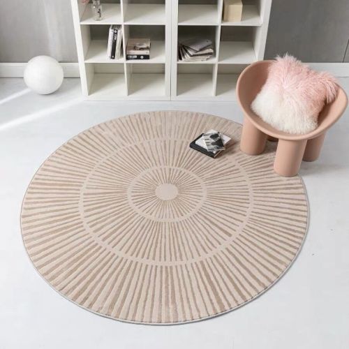 nordic style round home carpet balcony living room sofa cashmere-like foot mat creative simple absorbent soft floor mat
