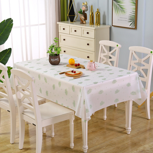 Tablecloth Disposable Thickened PE Printing rectangular Tablecloth Home Hotel Dining Stall Household Tablecloth Factory Wholesale