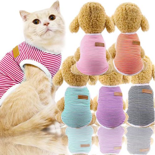 Dog Clothes Anti-Lint Cute Vest Puppy Pomeranian Pet Thin Breathable Pet Spring and Summer Thin