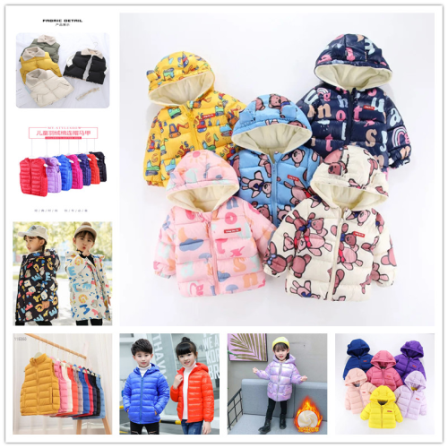 2022 winter new children‘s clothing down cotton-padded coat coat korean thickened men‘s and women‘s cotton-padded coat foreign trade stall wholesale