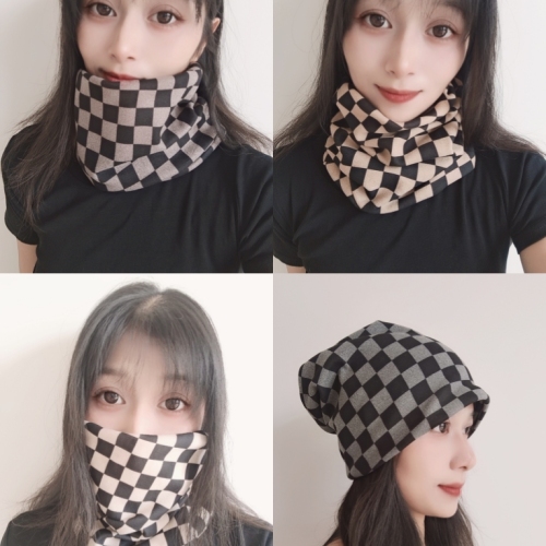scarf women‘s neck cover spring and autumn thin versatile cervical neck protection neck cover autumn and winter warm mask hat confinement cap