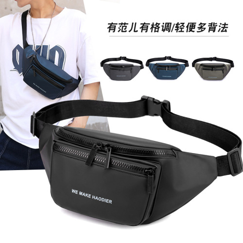 waterproof men‘s chest bag outdoor pocket casual shoulder chest bag men‘s pockets crossbody bag