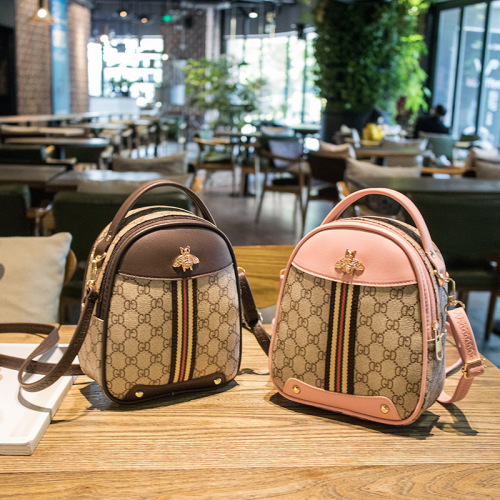 Women‘s Small Backpack Versatile Trendy Multi-Functional Shoulder Messenger Bag